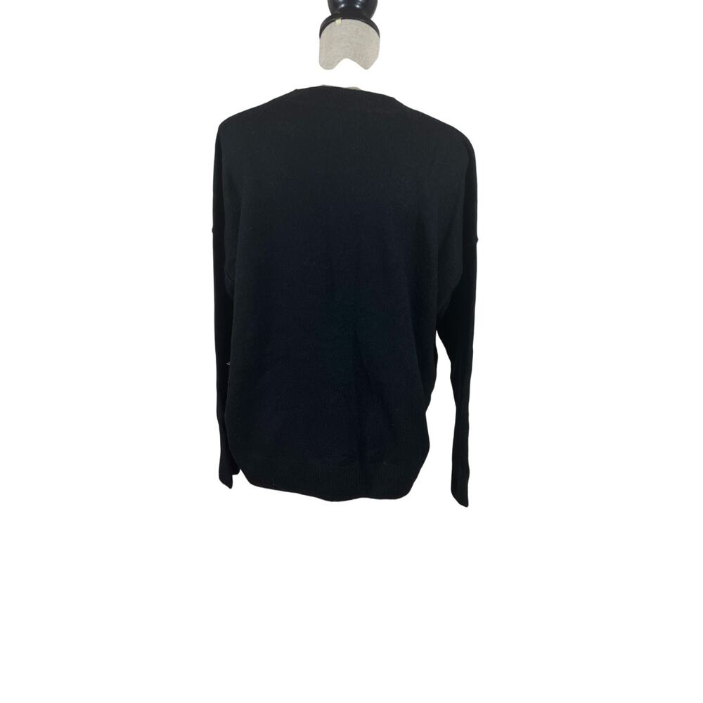 Vince Camuto Black Cozy Knit Sweater NWT Size S | Minimalist Chic Soft Luxe - Picture 3 of 8